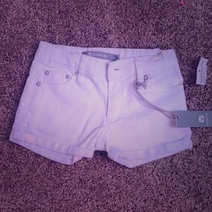 White girls jean shorts